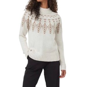 NEW TENTREE Oatmeal  Heathered Mulberry Sweater Size XL